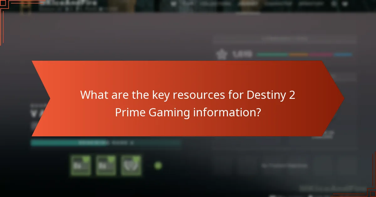 What are the benefits of Prime Gaming for Destiny 2 players?